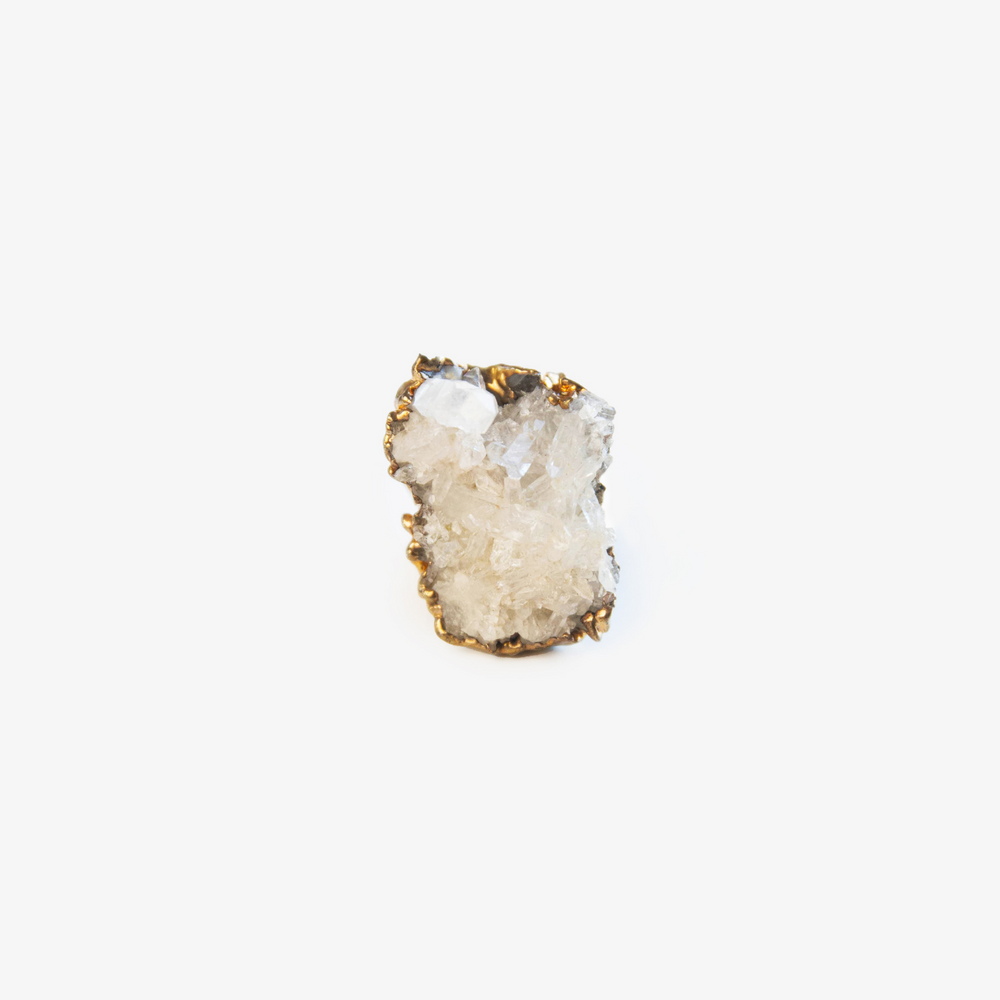 
            
                Load image into Gallery viewer, Crystal Quartz Cluster Ring from Brazil
            
        